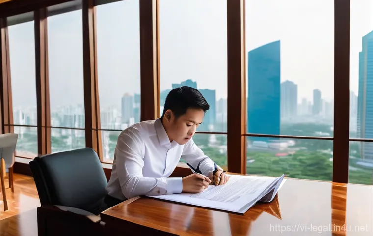 법률자문가의 법적 대응 전략 - **Safeguarding digital data with a protective shield.** This image showcases a Vietnamese female pro...
